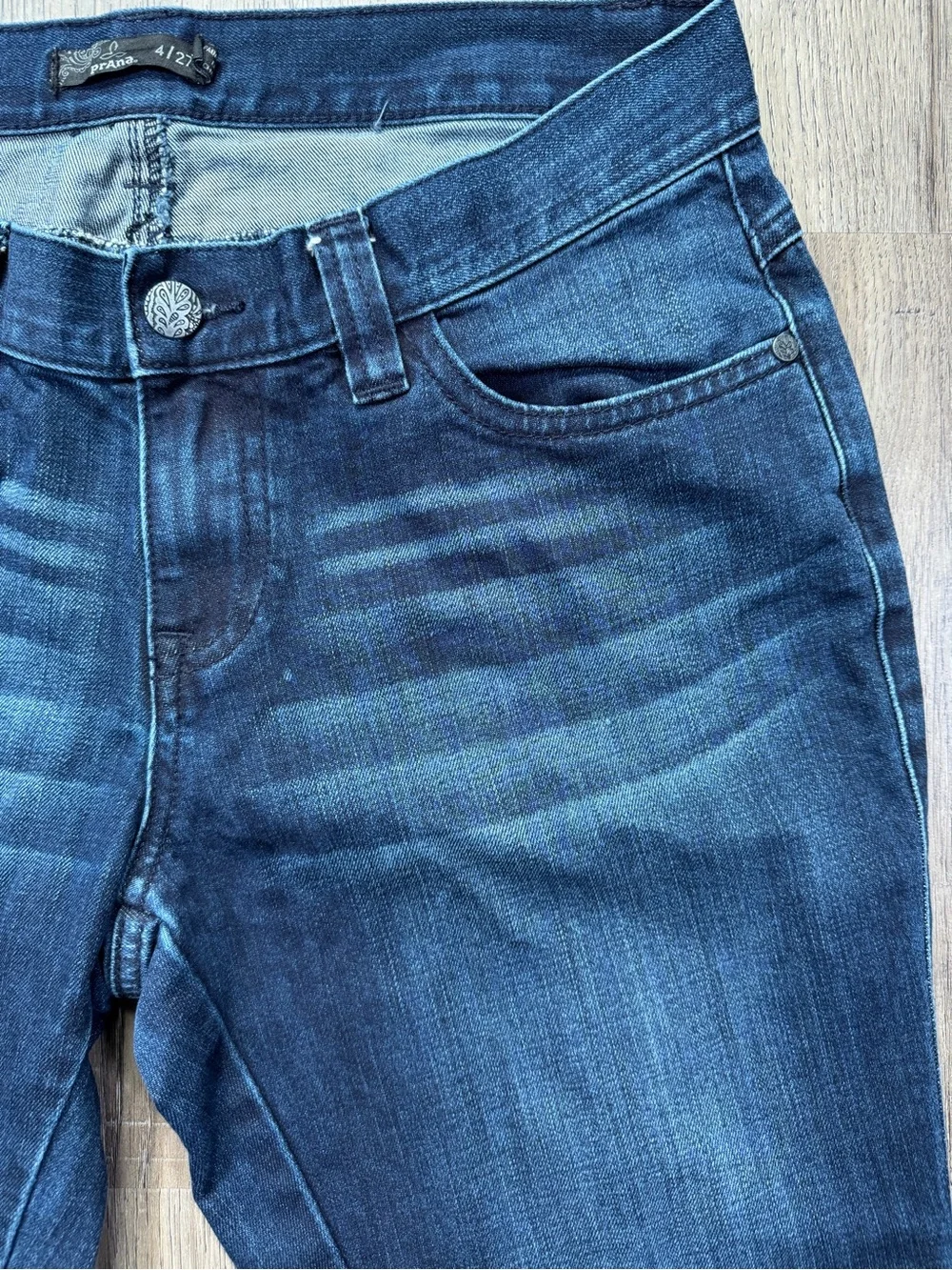 PrAna Organic Cotton Skinny Jeans Dark Wash Size 4/27